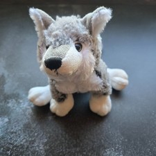 Webkinz Grey Wolf HM358 Retired Rare Ganz Stuffed Animal Plush NO CODE