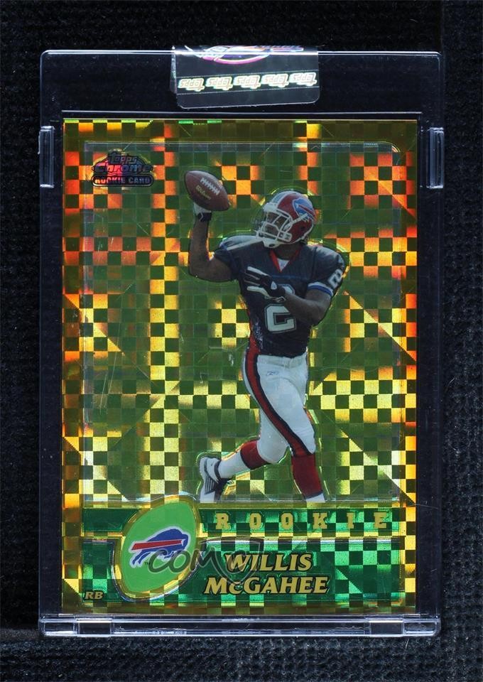 2003 Topps Chrome Gold X-Fractor 31/101 Willis McGahee #215 Rookie RC lz7