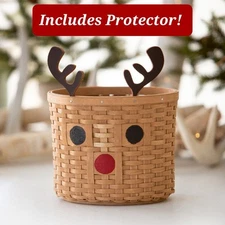 Dresden & Co RED-NOSED REINDEER Basket SET - Christmas 2025- Longaberger Weavers