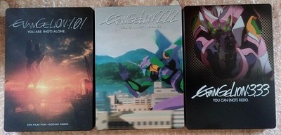 Evangelion 1.01, 2,22, 3.33 -DVD Steelbooks- gut - sehr guter Zustand