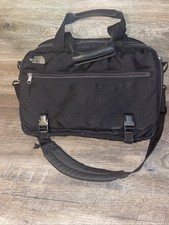 The North Face Messenger Bag Shoulder Strap Laptop School Work Bag Black