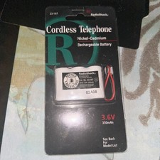 23-197 RadioShack Cordless Telephone Nickel-Cadmium Rechargeable Battery 3.6V