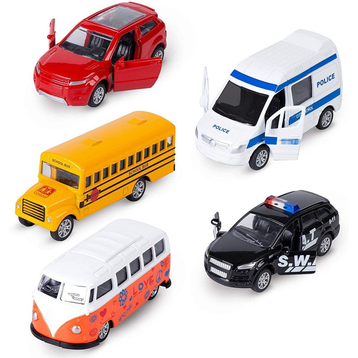 MIRACOL Die-cast Metal Toy Cars Set of 5. | eBay