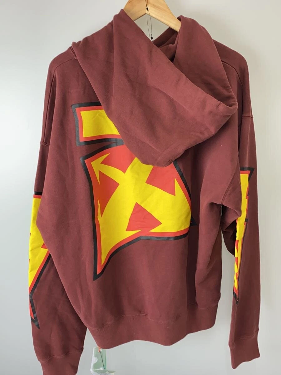 OFF WHITE Felpa con cappuccio OFFWHITE rossa L usata