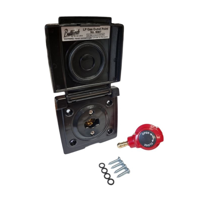 Bullfinch Black Gas LPG BBQ Point Quick Release For Caravan Motorhome 6087/08