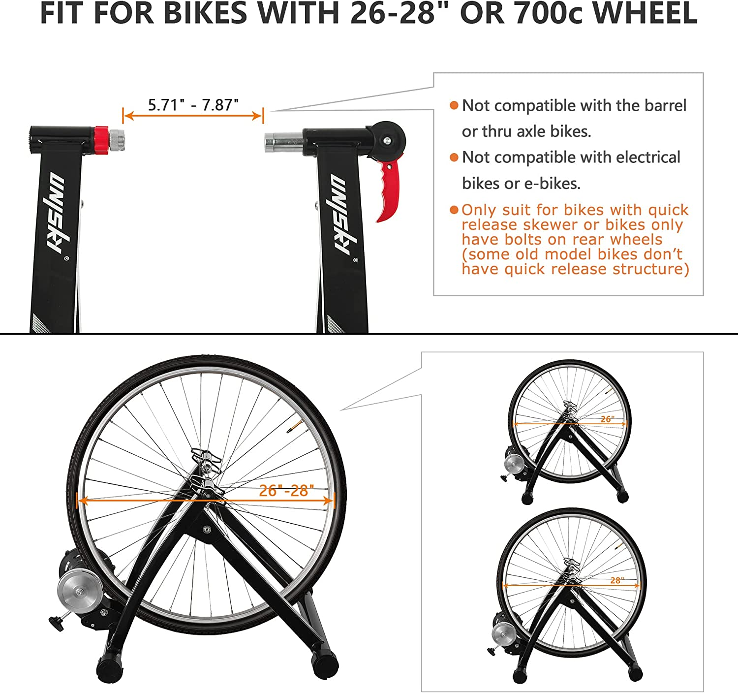 Bike Trainer Stand Indoor Bicycle Stand with Noise Reduction Stationary eBay