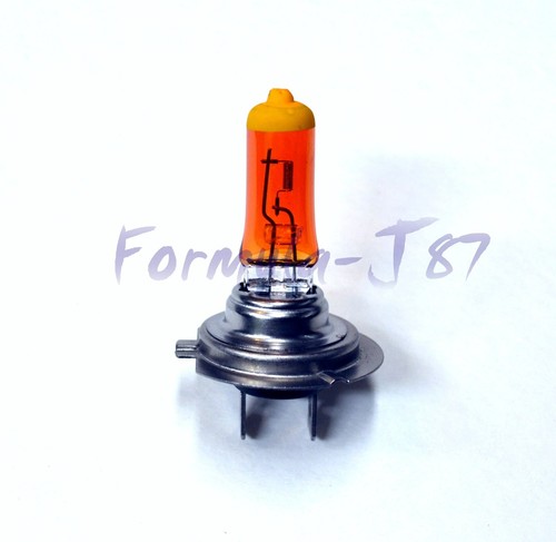 Halogen H7 55W Orange Amber Two Bulbs Head Light Low Beam Replace Lamp Upgrade - Picture 3 of 13