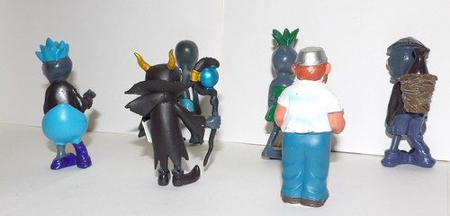 Figure Plants vs Zombies ~ Zombie lotto di 6 con Crazy Dave, Duck, Devil Zombies - Foto 7 di 8