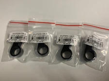 T163 Billet Aluminum Brake Single Line Clamps -3an Black Sets of 4