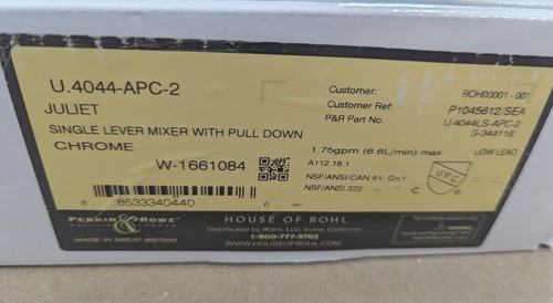 Perrin & Rowe U.4044-APC-2 Juliet Single Lever Kitchen Faucet Pull Down. Chrome - Picture 6 of 6
