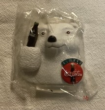 Coca Cola Collectible Magnet White Polar Bear Holding A Bottle Of Coke, 1995