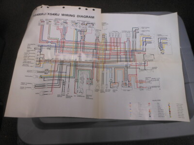 Yamaha OEM Wiring Diagram XS400 XS400RJ XS400J | eBay