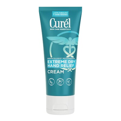Curel Extreme Dry Hand Relief Cream, 3 Oz, Fragrance-Free