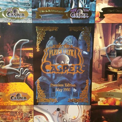 1995 Fleer Ultra Casper Premiere Edition 9 Card Promo Sheet | eBay