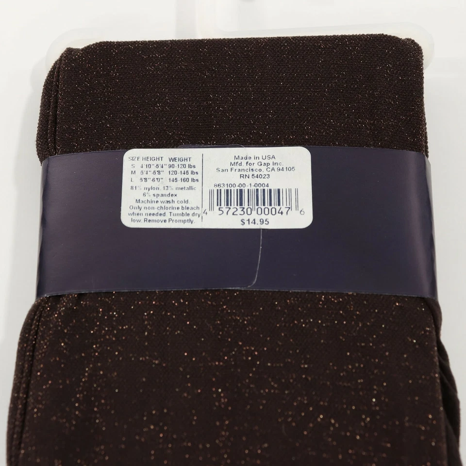 Medias Gap para mujer M marrón medio brillo 120 - 146 libras 5'4" - 5'8" NUEVAS Foto 4 de 4