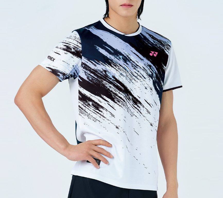 YONEX 25S/S Men's Badminton T-Shirts Sports Training Top Tee Navy