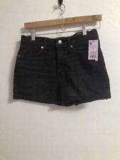 Wild Fable Women's Highest Rise Shorts Black Jean Denim Shorts Size 4/27
