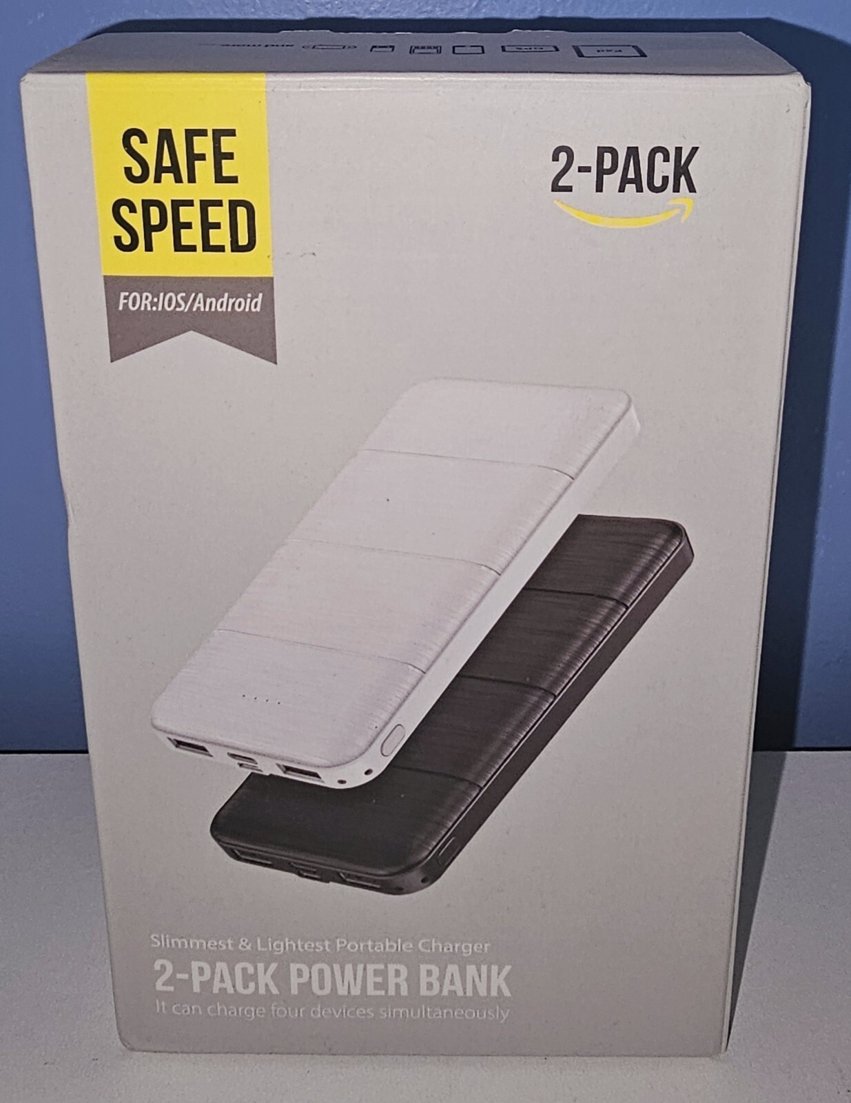 Portable Charger Power Bank 2 Pack 15000mAh Dual USB Power Bank-image