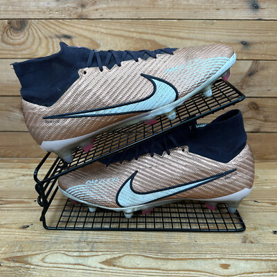Nike Fußballschuhe Größe UK 8 Air Zoom Mercurial Superfly Elite 9 Bronze ACC SG