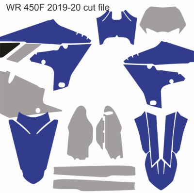 Yamaha Motocross MX vector template WR 450F 2019-2020 cut design file