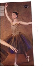 NWT Victorian Flair Romantic Ballet Costume Plum Gold Tulle Organdy ch/ladies