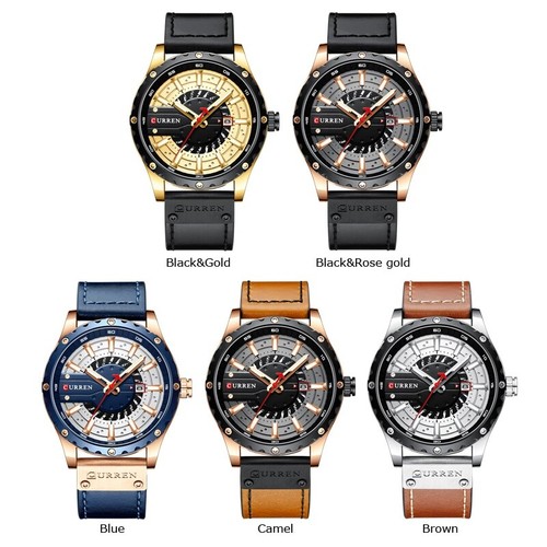 CURREN Casual Mens Quartz Sports Watch Date Top Military Army Waterproof Watches - Picture 2 of 20