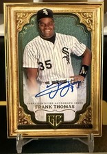 2024 Topps Gilded Gallery of Gold Frank Thomas Gold Framed Auto Emerald 15/25