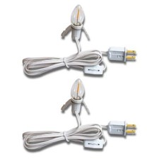 Fantado 2-Pack Accessory Lamp Cord Light for Craft Hobby, Christmas Village...