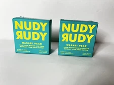 🔥 2 X Nudy  Rudy - Bar Soap- Wasabi Pear 🔥