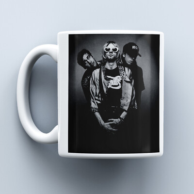 Nirvana Mug, 11 or 15 oz., Coffee/Tea-Gift-Grunge-1990s-Rock N