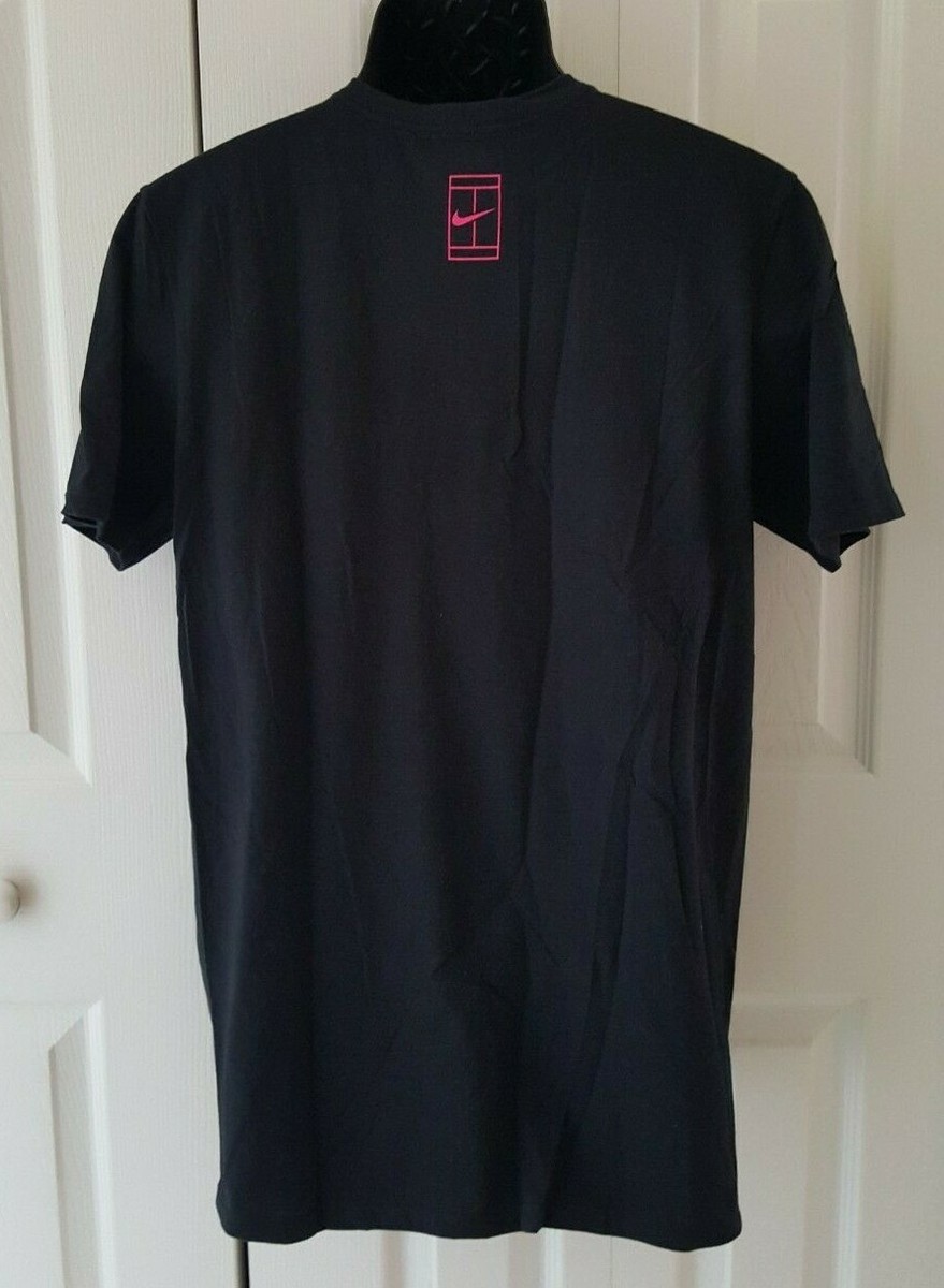 Men's Nike Federer RF JUST DO IT tennis t-shirt Black 889146-010