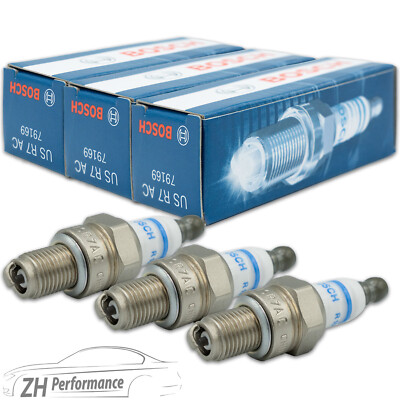 3x BOSCH USR7AC Zündkerze 0 242 035 503 Nickel 79169 Spark Plug