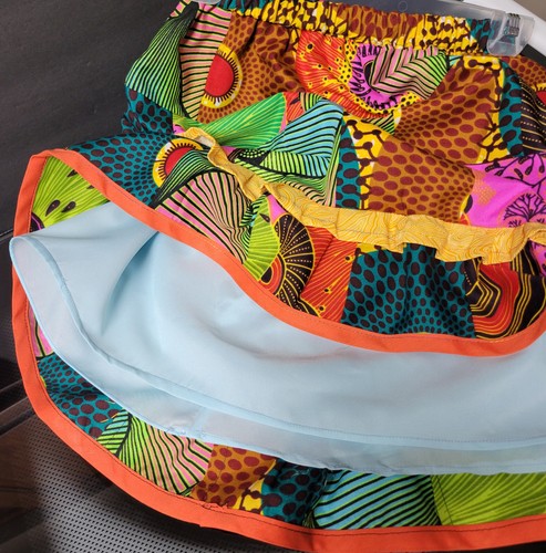 Young Blackgirl Fashion Skirt & Headband African Print Style - Picture 5 of 8