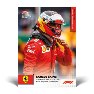 Topps Now Formula 1 2021 - Card 63 - Carlos Sainz - Ferrari