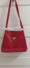 Cherry Red Paloma Picasso Leather Crossbody Made In Italy