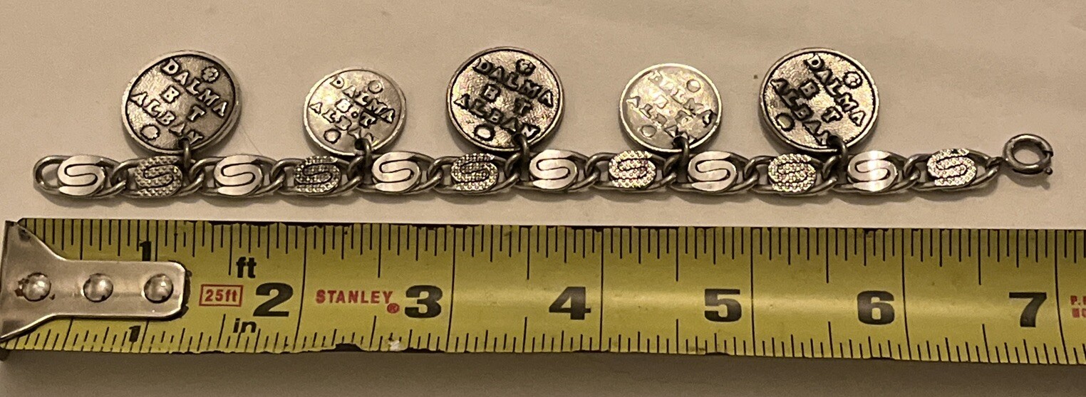 VINTAGE ANTIQUE SAN MARC VEN II DALMA B T ALBAN BRACELET - 7 INCH - ESTATE FIND