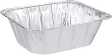 Half Size Extra Deep Aluminum Pan with No Lids L 12 2/3x W 10 1/3x D 4 1/8
