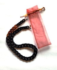 Łańcuch okularów Caroline Abram - Chaine Crush Classique - 70cm - czarny/brązowy -nowy