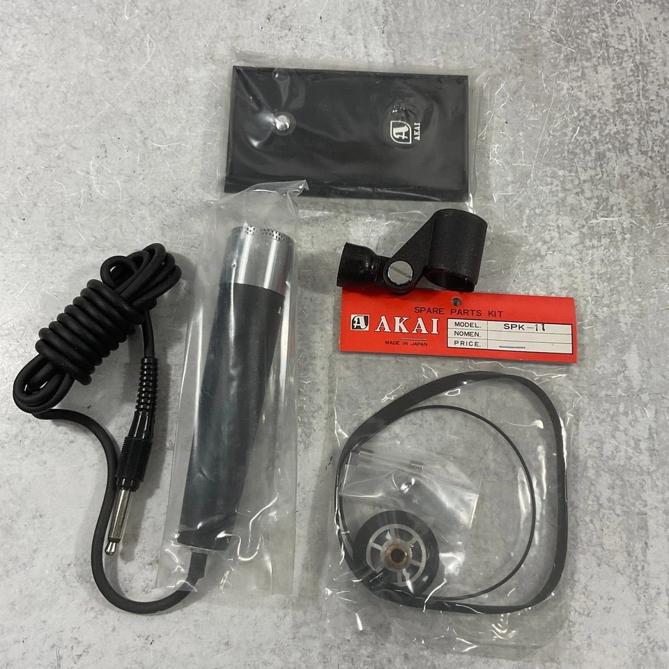 Akai DM-13动态麦克风非定向原装盒带台式机支架 — 第 2/4 张图片