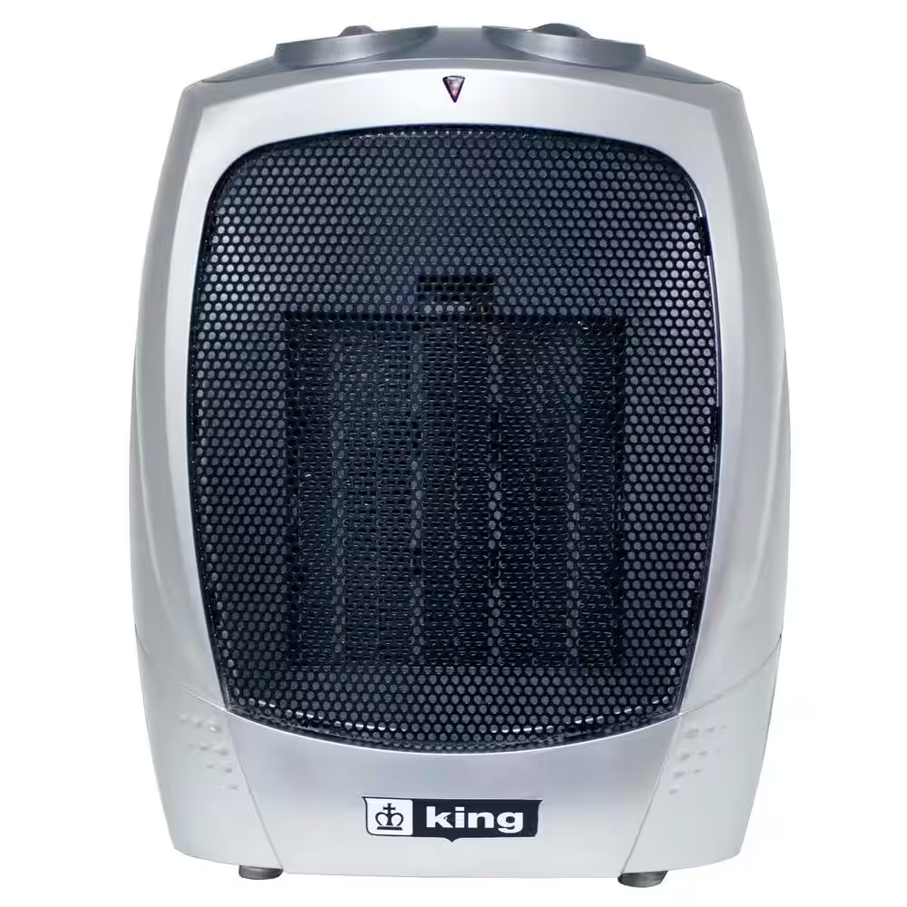 120-Volt Portable Electric Ceramic Heater in Gray