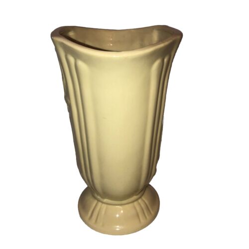 Grande vaso antico Art Decò ceramica ceramica giallo coda di gatto ��coda di gatto bello - Foto 3 di 10