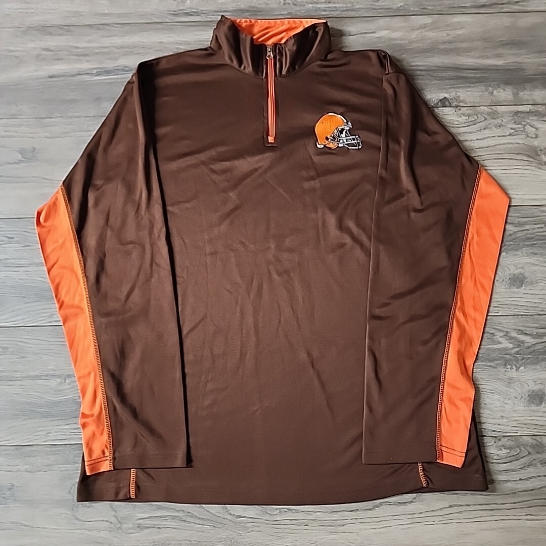 NFL TEAM APPAREL ハーフジップ NFL Team Apparel 1/4 Zip Men's Sweatshirt Cleaveland Browns Long