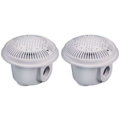 Hayward WG1049AVPAK2 White 2'' x 1.5'' Dual Suction Outlet Vinyl/Fiberglass Pools