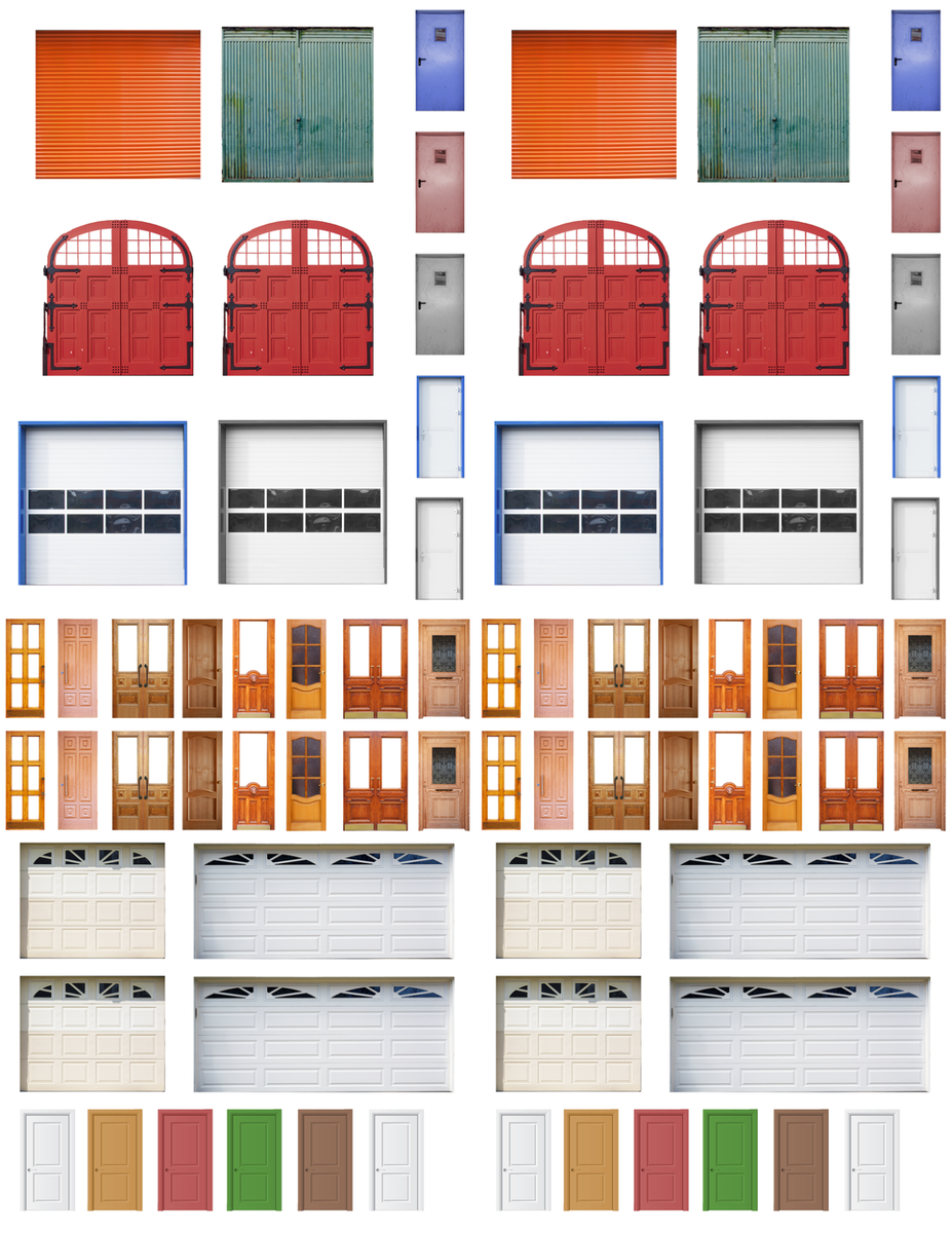 HO Scale Windows & Doors Model Train Scenery Sheets –5 8.5x11 | eBay ho-scale-windows-doors-model-train-scenery-sheets-5-8-5x11-ebay