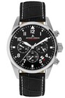 JACQUES LEMANS Herrenuhr Chronograph Barcelona Schwarz Chrono 42-2A