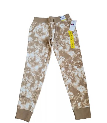 Champion Natural Tie Dye Joggers Fleece Tapered Leg Track