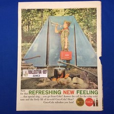 Boy Scout Vintage Coca-Cola Add Refreshing New Feeling Bugling Merit Badge