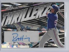 2022 Thrillerz DUSTIN HARRIS Leaf auto signed proof 1/1 Texas Rangers