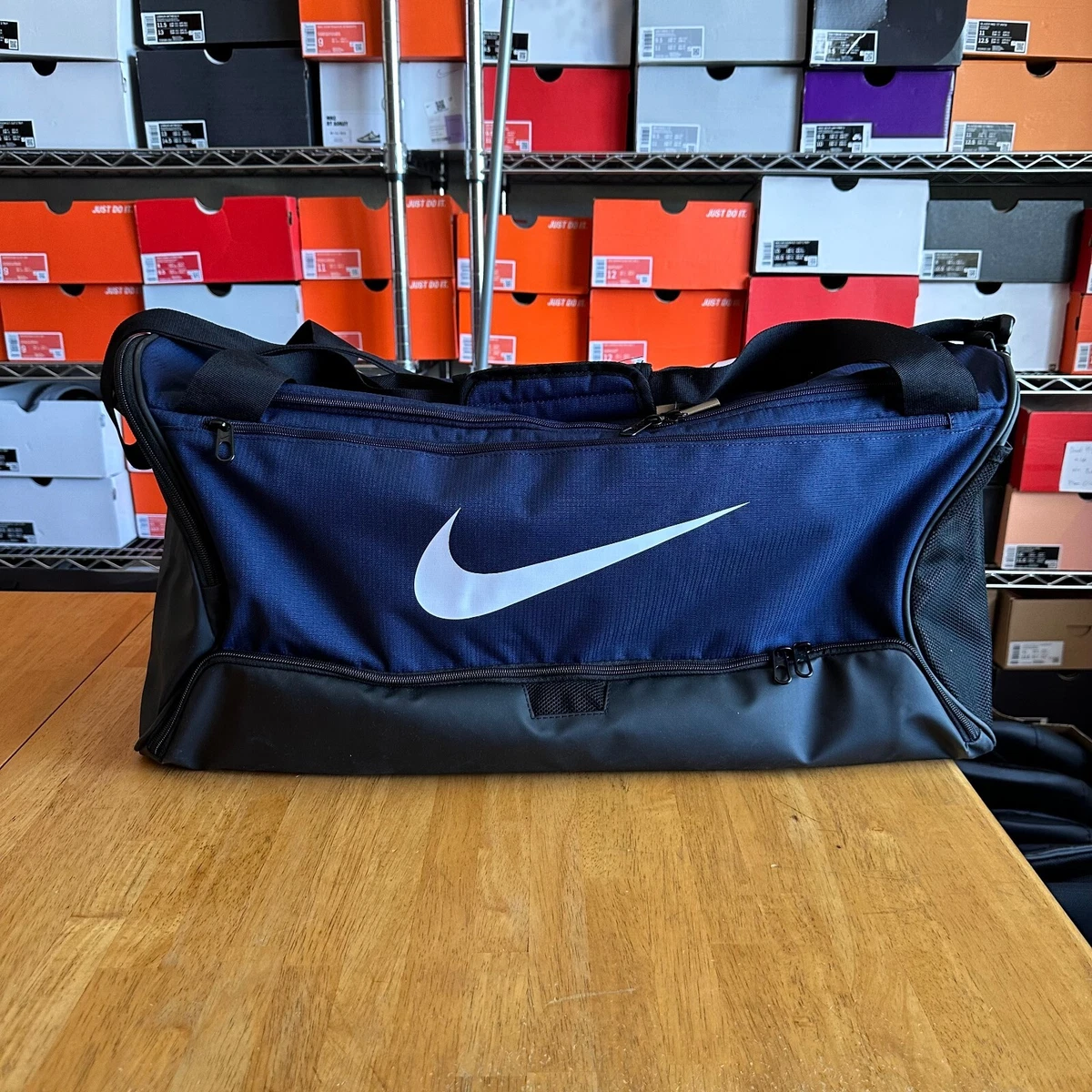 Sac Nike Brasilia 9.5 Bleu Marine pour Homme - DM3976-410