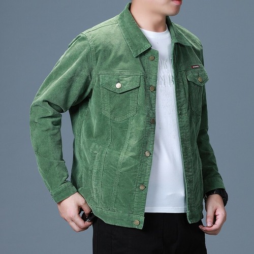 Men's Corduroy Jacket Single Breasted 